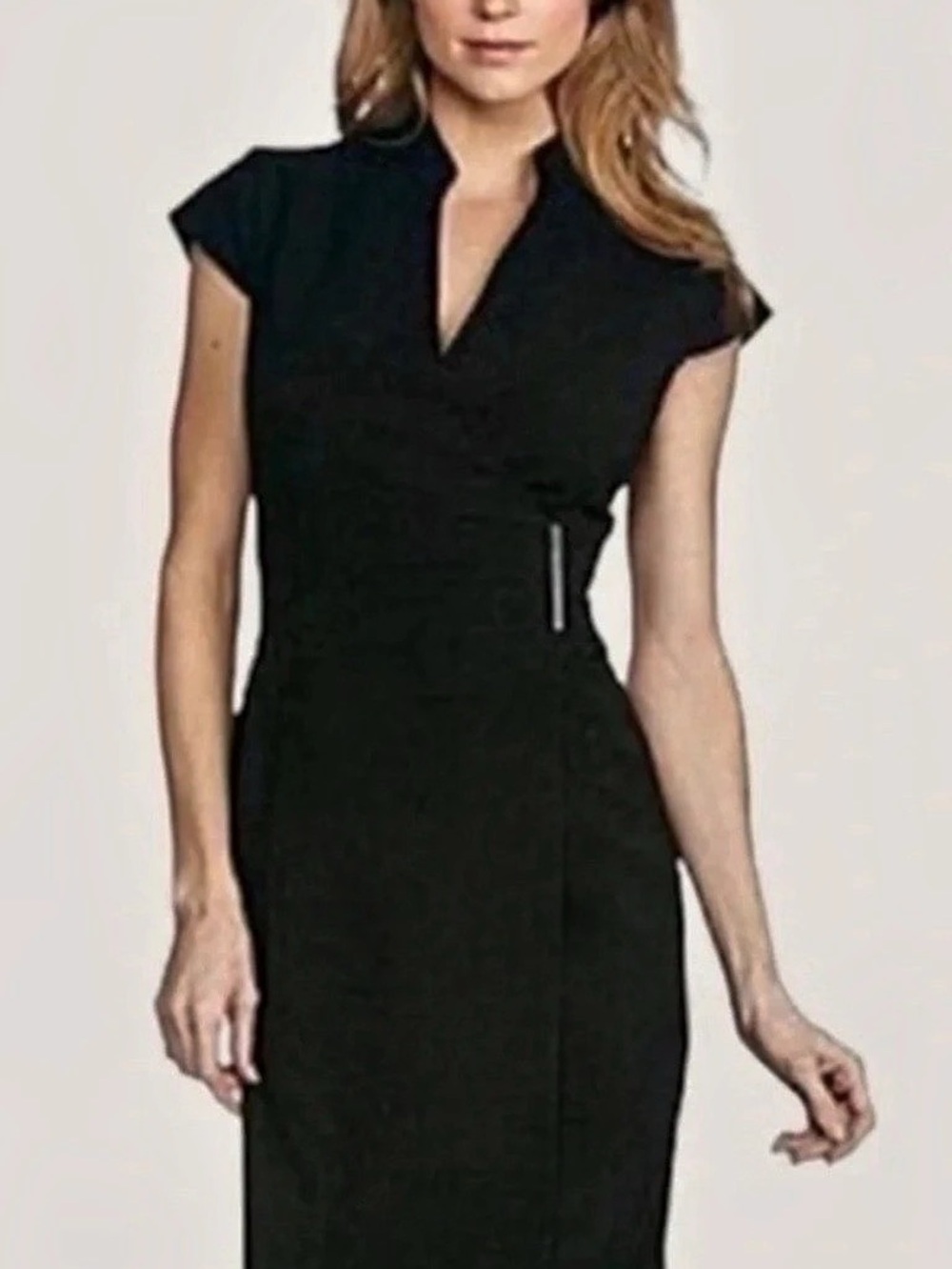 Calvin Klein Black Midi Dress Size 2 NWOT